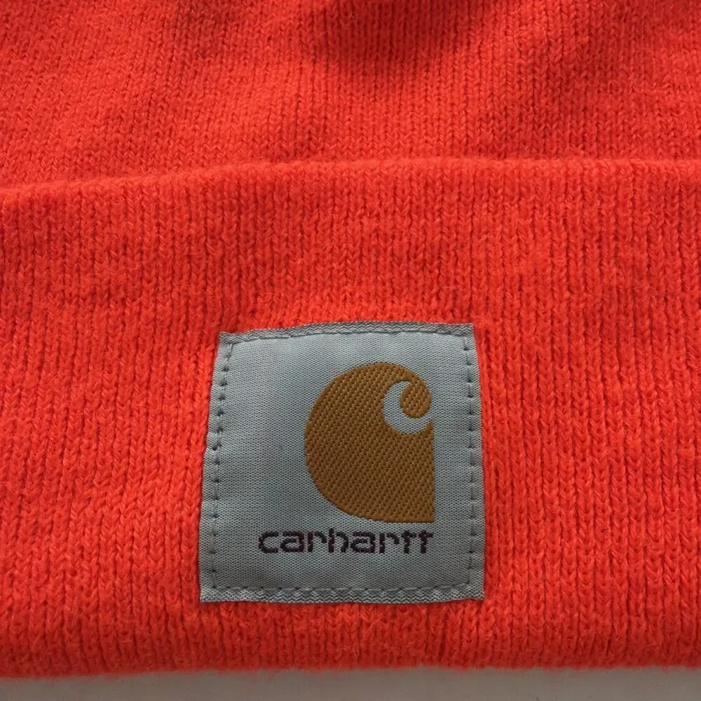 Carhartt Unisex Safety Orange Cuffed Beanie Hat One Size gorpcore workwear